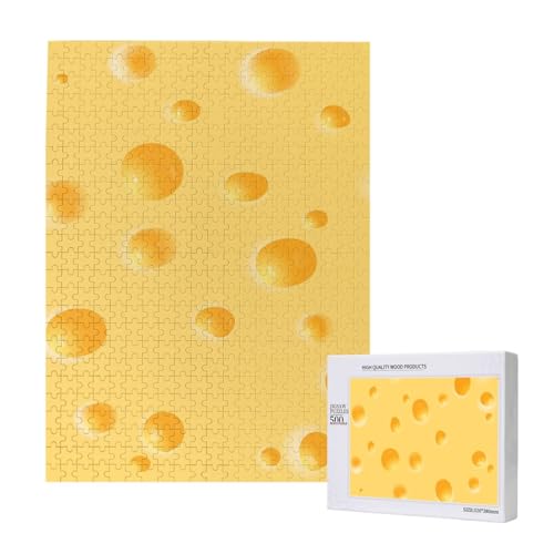 Gelbes Käsemuster,500 Teile Holzpuzzle Familienspiel Puzzles für Erwachsene und Jugendliche Gelbes Käsemuster,500 Teile Holzpuzzle Familienspiel Puzzles für Erwachsene und Jugendliche von YWSOTRE