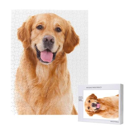 Golden Retriever gedruckt,500 Teile Holzpuzzle Familienspiel Puzzles für Erwachsene und Jugendliche Golden Retriever gedruckt,500 Teile Holzpuzzle Familienspiel Puzzles für Erwachsene und Jugendliche von YWSOTRE