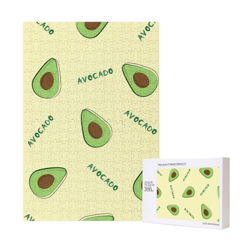 Grüne Avocado,300 Teile Holzpuzzle Familienspiel Puzzle für Erwachsene und Jugendliche Grüne Avocado,300 Teile Holzpuzzle Familienspiel Puzzle für Erwachsene und Jugendliche von YWSOTRE
