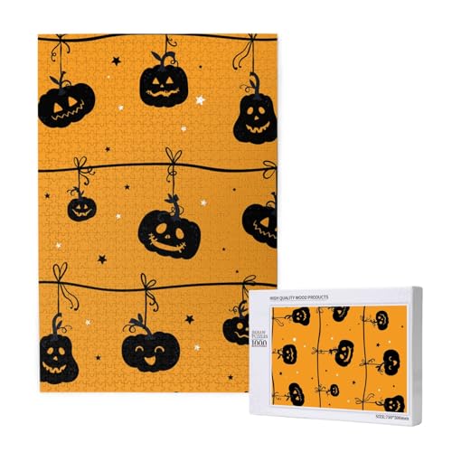Halloween Kürbis Orange,1000 Teile Holzpuzzle Familienspiel Puzzle für Erwachsene und Jugendliche Halloween Kürbis Orange,1000 Teile Holzpuzzle Familienspiel Puzzle für Erwachsene und Jugendliche von YWSOTRE
