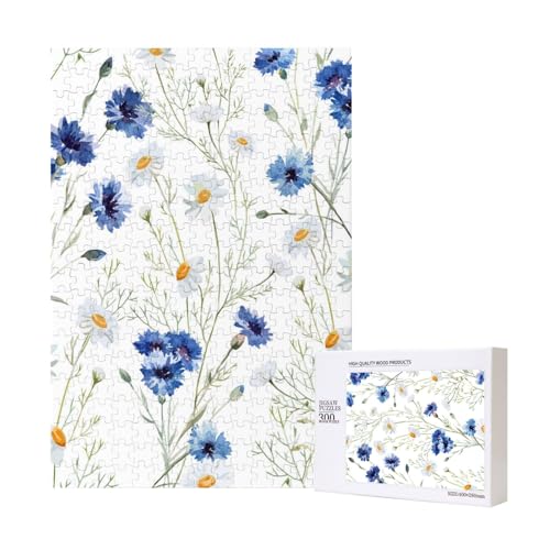 Handgezeichnete Blume,300 Teile Holzpuzzle Familienspiel Puzzle für Erwachsene und Jugendliche Handgezeichnete Blume,300 Teile Holzpuzzle Familienspiel Puzzle für Erwachsene und Jugendliche von YWSOTRE