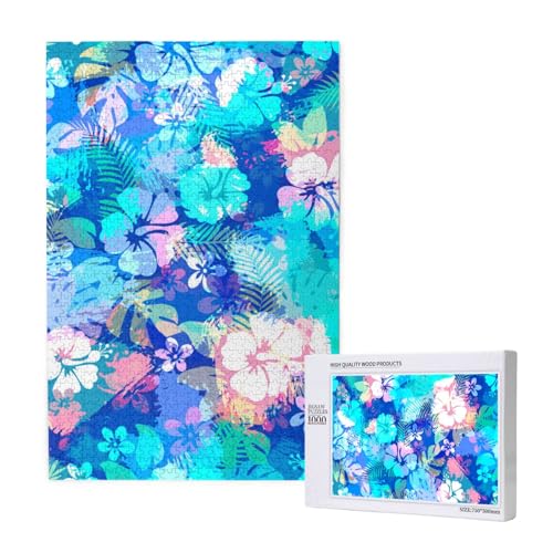 Hawaiianische Blume,1000 Teile Holzpuzzle Familienspiel Puzzle für Erwachsene und Jugendliche Hawaiianische Blume,1000 Teile Holzpuzzle Familienspiel Puzzle für Erwachsene und Jugendliche von YWSOTRE