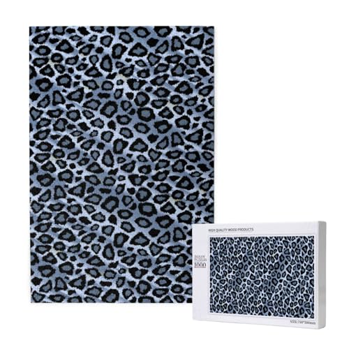 Hellblaues Leopardentier,1000 Teile Holzpuzzle Familienspiel Puzzle für Erwachsene und Jugendliche Hellblaues Leopardentier,1000 Teile Holzpuzzle Familienspiel Puzzle für Erwachsene und Jugendliche von YWSOTRE