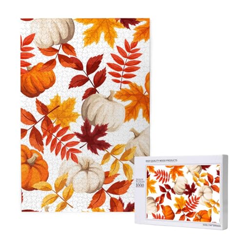 Herbstkürbis,1000 Teile Holzpuzzle Familienspiel Puzzle für Erwachsene und Jugendliche Herbstkürbis,1000 Teile Holzpuzzle Familienspiel Puzzle für Erwachsene und Jugendliche von YWSOTRE