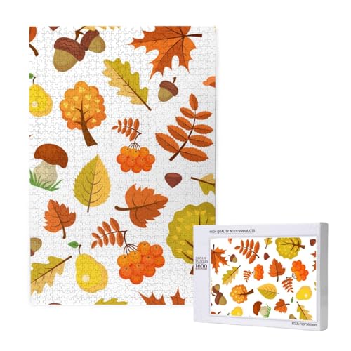 Herbstliche Ahornblätter,1000 Teile Holzpuzzle Familienspiel Puzzle für Erwachsene und Jugendliche Herbstliche Ahornblätter,1000 Teile Holzpuzzle Familienspiel Puzzle für Erwachsene und Jugendliche von YWSOTRE