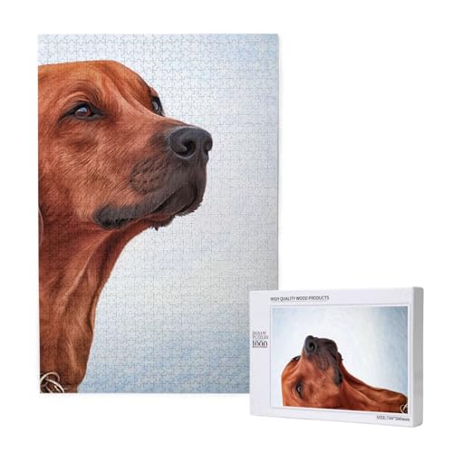 Hund Rhodesian Ridgeback,1000 Teile Holzpuzzle Familienspiel Puzzle für Erwachsene und Jugendliche Hund Rhodesian Ridgeback,1000 Teile Holzpuzzle Familienspiel Puzzle für Erwachsene und Jugendliche von YWSOTRE