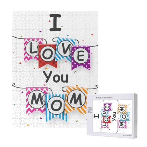 Ich Liebe Dich, Mama,500 Teile Holzpuzzle Familienspiel Puzzles für Erwachsene und Jugendliche Ich Liebe Dich, Mama,500 Teile Holzpuzzle Familienspiel Puzzles für Erwachsene und Jugendliche von YWSOTRE