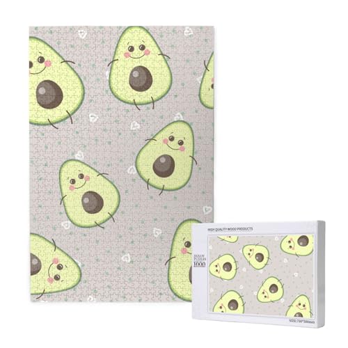 Karikatur, Niedlich, Avocado,1000 Teile Holzpuzzle Familienspiel Puzzle für Erwachsene und Jugendliche Karikatur, Niedlich, Avocado,1000 Teile Holzpuzzle Familienspiel Puzzle für Erwachsene und Jugendliche von YWSOTRE