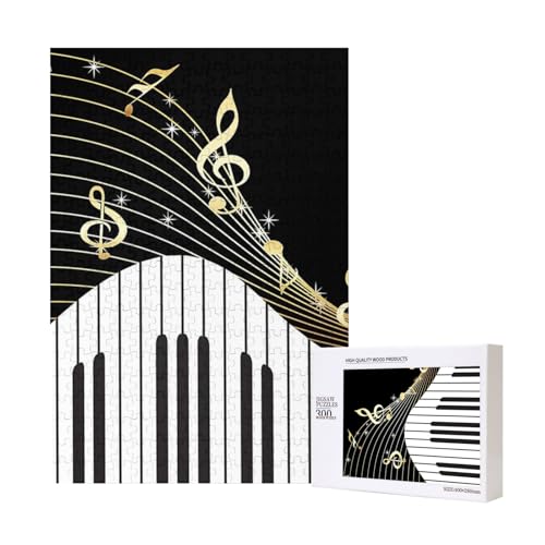 Klaviertastatur Musiknote,300 Teile Holzpuzzle Familienspiel Puzzle für Erwachsene und Jugendliche Klaviertastatur Musiknote,300 Teile Holzpuzzle Familienspiel Puzzle für Erwachsene und Jugendliche von YWSOTRE