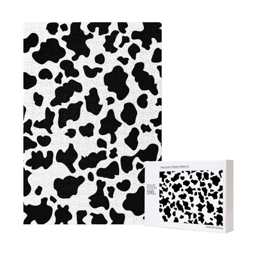 Kuh-Muster,300 Teile Holzpuzzle Familienspiel Puzzle für Erwachsene und Jugendliche Kuh-Muster,300 Teile Holzpuzzle Familienspiel Puzzle für Erwachsene und Jugendliche von YWSOTRE