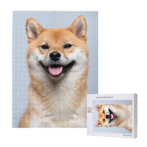 Lächelnder Shiba Inu,500 Teile Holzpuzzle Familienspiel Puzzles für Erwachsene und Jugendliche Lächelnder Shiba Inu,500 Teile Holzpuzzle Familienspiel Puzzles für Erwachsene und Jugendliche von YWSOTRE