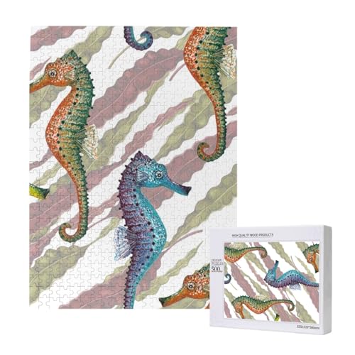 Laminaria-Seepferdchen,500 Teile Holzpuzzle Familienspiel Puzzles für Erwachsene und Jugendliche Laminaria-Seepferdchen,500 Teile Holzpuzzle Familienspiel Puzzles für Erwachsene und Jugendliche von YWSOTRE