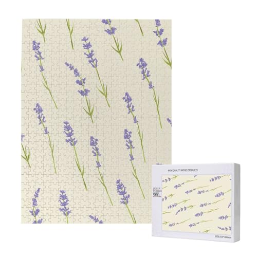 Lavendel Klein,500 Teile Holzpuzzle Familienspiel Puzzles für Erwachsene und Jugendliche Lavendel Klein,500 Teile Holzpuzzle Familienspiel Puzzles für Erwachsene und Jugendliche von YWSOTRE
