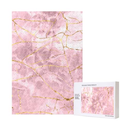 Marmor Roségold,300 Teile Holzpuzzle Familienspiel Puzzle für Erwachsene und Jugendliche Marmor Roségold,300 Teile Holzpuzzle Familienspiel Puzzle für Erwachsene und Jugendliche von YWSOTRE