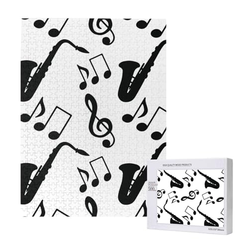 Musical Musik Saxophon,500 Teile Holzpuzzle Familienspiel Puzzles für Erwachsene und Jugendliche Musical Musik Saxophon,500 Teile Holzpuzzle Familienspiel Puzzles für Erwachsene und Jugendliche von YWSOTRE