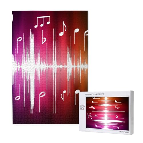 Musiknote gedruckt,1000 Teile Holzpuzzle Familienspiel Puzzle für Erwachsene und Jugendliche Musiknote gedruckt,1000 Teile Holzpuzzle Familienspiel Puzzle für Erwachsene und Jugendliche von YWSOTRE