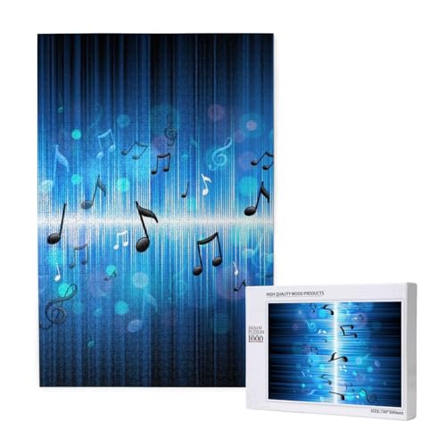 Musiknoten mit Notenschlüssel,1000 Teile Holzpuzzle Familienspiel Puzzle für Erwachsene und Jugendliche Musiknoten mit Notenschlüssel,1000 Teile Holzpuzzle Familienspiel Puzzle für Erwachsene und Jugendliche von YWSOTRE
