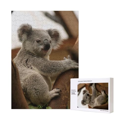 Niedlicher Koala auf Baum,300 Teile Holzpuzzle Familienspiel Puzzle für Erwachsene und Jugendliche Niedlicher Koala auf Baum,300 Teile Holzpuzzle Familienspiel Puzzle für Erwachsene und Jugendliche von YWSOTRE