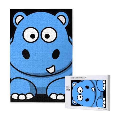 Nilpferd,1000 Teile Holzpuzzle Familienspiel Puzzle für Erwachsene und Jugendliche Nilpferd,1000 Teile Holzpuzzle Familienspiel Puzzle für Erwachsene und Jugendliche von YWSOTRE