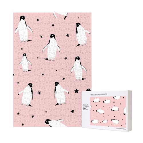 Pinguine Sterne Seevogel,300 Teile Holzpuzzle Familienspiel Puzzle für Erwachsene und Jugendliche Pinguine Sterne Seevogel,300 Teile Holzpuzzle Familienspiel Puzzle für Erwachsene und Jugendliche von YWSOTRE