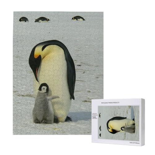 Pinguinmutter und Pinguinbaby,500 Teile Holzpuzzle Familienspiel Puzzles für Erwachsene und Jugendliche Pinguinmutter und Pinguinbaby,500 Teile Holzpuzzle Familienspiel Puzzles für Erwachsene und Jugendliche von YWSOTRE