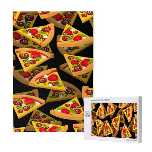 Pizza 3D,1000 Teile Holzpuzzle Familienspiel Puzzle für Erwachsene und Jugendliche Pizza 3D,1000 Teile Holzpuzzle Familienspiel Puzzle für Erwachsene und Jugendliche von YWSOTRE
