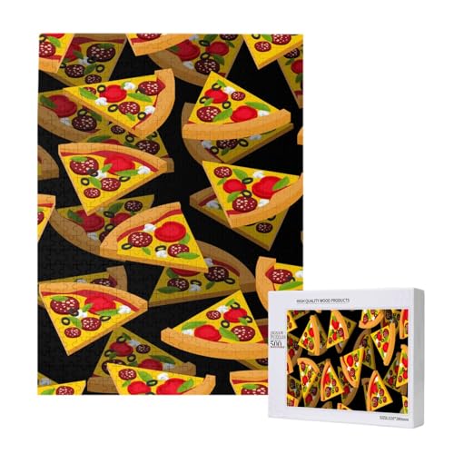 Pizza 3D,500 Teile Holzpuzzle Familienspiel Puzzles für Erwachsene und Jugendliche Pizza 3D,500 Teile Holzpuzzle Familienspiel Puzzles für Erwachsene und Jugendliche von YWSOTRE