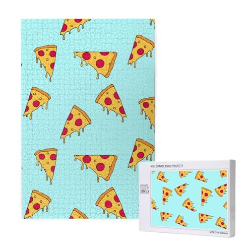 Pizza-Druck,1000 Teile Holzpuzzle Familienspiel Puzzle für Erwachsene und Jugendliche Pizza-Druck,1000 Teile Holzpuzzle Familienspiel Puzzle für Erwachsene und Jugendliche von YWSOTRE