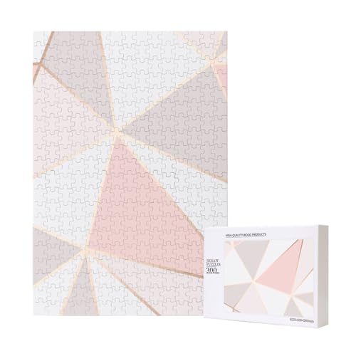 Roségold, geometrisch,300 Teile Holzpuzzle Familienspiel Puzzle für Erwachsene und Jugendliche Roségold, geometrisch,300 Teile Holzpuzzle Familienspiel Puzzle für Erwachsene und Jugendliche von YWSOTRE