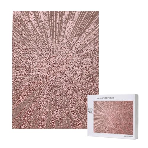 Roségold Pink Bedruckt,500 Teile Holzpuzzle Familienspiel Puzzles für Erwachsene und Jugendliche Roségold Pink Bedruckt,500 Teile Holzpuzzle Familienspiel Puzzles für Erwachsene und Jugendliche von YWSOTRE