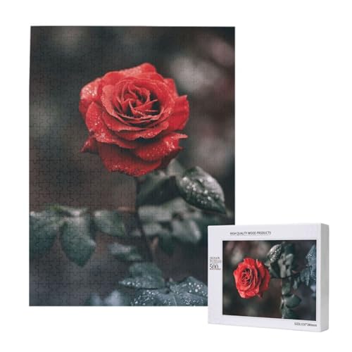 Rosenblüten Bedruckt,500 Teile Holzpuzzle Familienspiel Puzzles für Erwachsene und Jugendliche Rosenblüten Bedruckt,500 Teile Holzpuzzle Familienspiel Puzzles für Erwachsene und Jugendliche von YWSOTRE
