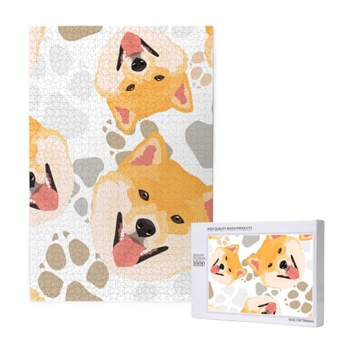 Shiba Inu,1000 Teile Holzpuzzle Familienspiel Puzzle für Erwachsene und Jugendliche Shiba Inu,1000 Teile Holzpuzzle Familienspiel Puzzle für Erwachsene und Jugendliche von YWSOTRE
