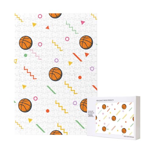 Silhouette des Basketballs,300 Teile Holzpuzzle Familienspiel Puzzle für Erwachsene und Jugendliche Silhouette des Basketballs,300 Teile Holzpuzzle Familienspiel Puzzle für Erwachsene und Jugendliche von YWSOTRE