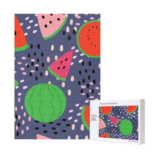 Sommerfrucht-Wassermelonen-Design,300 Teile Holzpuzzle Familienspiel Puzzle für Erwachsene und Jugendliche Sommerfrucht-Wassermelonen-Design,300 Teile Holzpuzzle Familienspiel Puzzle für Erwachsene und Jugendliche von YWSOTRE