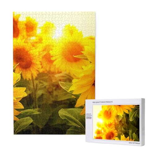 Sonnenblume,1000 Teile Holzpuzzle Familienspiel Puzzle für Erwachsene und Jugendliche Sonnenblume,1000 Teile Holzpuzzle Familienspiel Puzzle für Erwachsene und Jugendliche von YWSOTRE