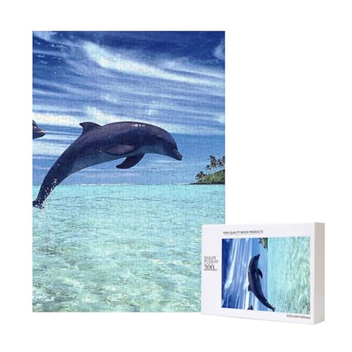 Springende Wale,300 Teile Holzpuzzle Familienspiel Puzzle für Erwachsene und Jugendliche Springende Wale,300 Teile Holzpuzzle Familienspiel Puzzle für Erwachsene und Jugendliche von YWSOTRE