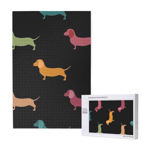 Süße Dackelhunde,1000 Teile Holzpuzzle Familienspiel Puzzle für Erwachsene und Jugendliche Süße Dackelhunde,1000 Teile Holzpuzzle Familienspiel Puzzle für Erwachsene und Jugendliche von YWSOTRE