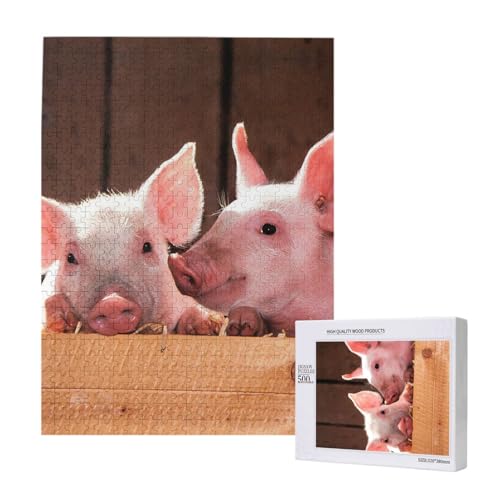 Süße kleine Schweinchen,500 Teile Holzpuzzle Familienspiel Puzzles für Erwachsene und Jugendliche Süße kleine Schweinchen,500 Teile Holzpuzzle Familienspiel Puzzles für Erwachsene und Jugendliche von YWSOTRE