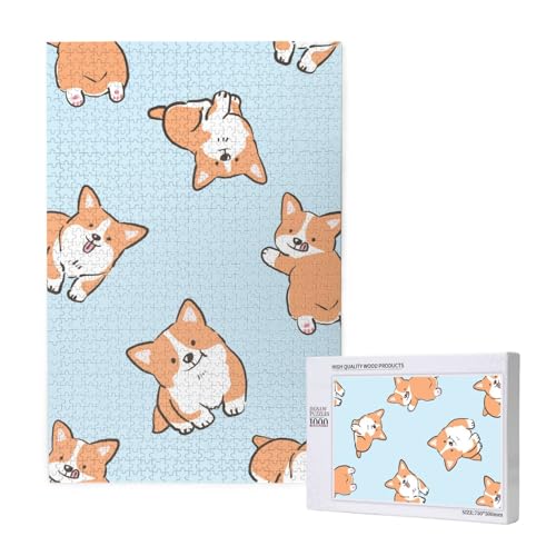 Tasse mit Corgi-Muster,1000 Teile Holzpuzzle Familienspiel Puzzle für Erwachsene und Jugendliche Tasse mit Corgi-Muster,1000 Teile Holzpuzzle Familienspiel Puzzle für Erwachsene und Jugendliche von YWSOTRE