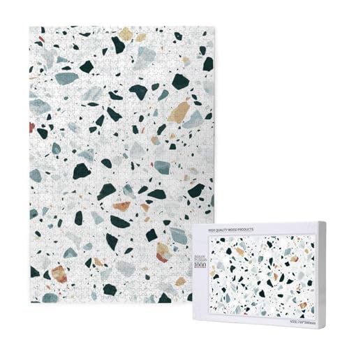 Terrazzo Marmor Pastell,1000 Teile Holzpuzzle Familienspiel Puzzle für Erwachsene und Jugendliche Terrazzo Marmor Pastell,1000 Teile Holzpuzzle Familienspiel Puzzle für Erwachsene und Jugendliche von YWSOTRE