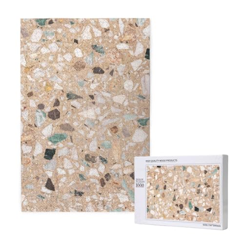 Terrazzo Naturstein,1000 Teile Holzpuzzle Familienspiel Puzzle für Erwachsene und Jugendliche Terrazzo Naturstein,1000 Teile Holzpuzzle Familienspiel Puzzle für Erwachsene und Jugendliche von YWSOTRE