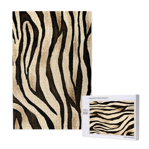 Tigerfellmuster,1000 Teile Holzpuzzle Familienspiel Puzzle für Erwachsene und Jugendliche Tigerfellmuster,1000 Teile Holzpuzzle Familienspiel Puzzle für Erwachsene und Jugendliche von YWSOTRE