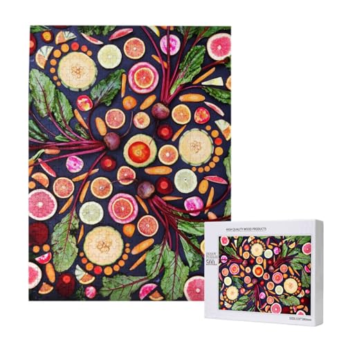 Veganes Obst und Gemüse Druck,500 Teile Holzpuzzle Familienspiel Puzzles für Erwachsene und Jugendliche Veganes Obst und Gemüse Druck,500 Teile Holzpuzzle Familienspiel Puzzles für Erwachsene und Jugendliche von YWSOTRE