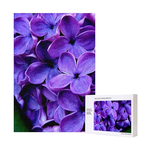 Violette Blume,300 Teile Holzpuzzle Familienspiel Puzzle für Erwachsene und Jugendliche Violette Blume,300 Teile Holzpuzzle Familienspiel Puzzle für Erwachsene und Jugendliche von YWSOTRE