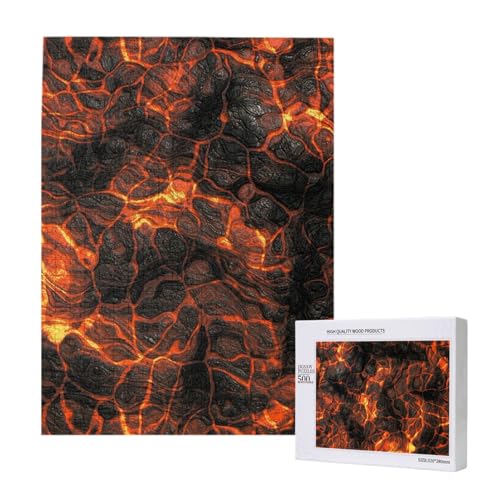 Vulkan Lava,500 Teile Holzpuzzle Familienspiel Puzzles für Erwachsene und Jugendliche Vulkan Lava,500 Teile Holzpuzzle Familienspiel Puzzles für Erwachsene und Jugendliche von YWSOTRE