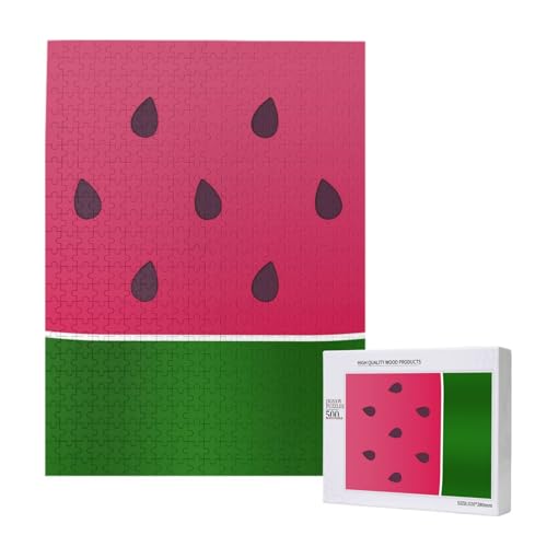 Wassermelone Obst Sommer,500 Teile Holzpuzzle Familienspiel Puzzles für Erwachsene und Jugendliche Wassermelone Obst Sommer,500 Teile Holzpuzzle Familienspiel Puzzles für Erwachsene und Jugendliche von YWSOTRE