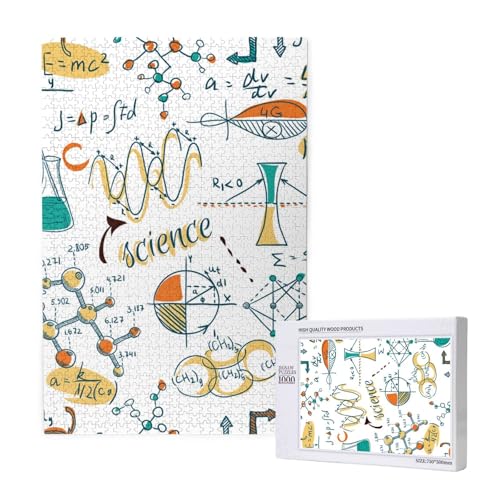 Wissenschaftliches Labor Bildung Biologie Chemie,1000 Teile Holzpuzzle Familienspiel Puzzle für Erwachsene und Jugendliche Wissenschaftliches Labor Bildung Biologie Chemie,1000 Teile Holzpuzzle Familienspiel Puzzle für Erwachsene und Jugendliche von YWSOTRE