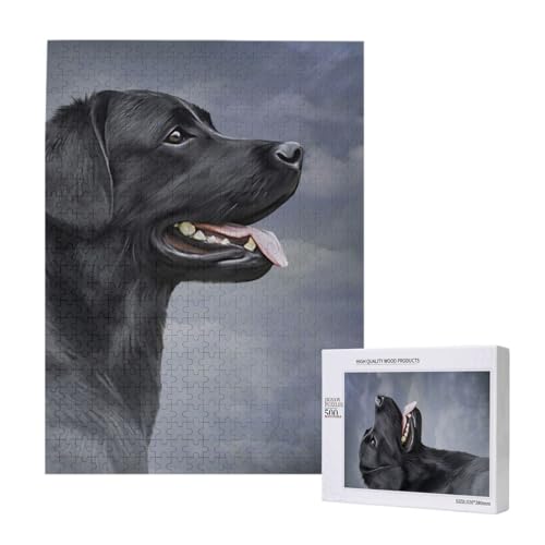Zeichnung Hund Labrador,500 Teile Holzpuzzle Familienspiel Puzzles für Erwachsene und Jugendliche Zeichnung Hund Labrador,500 Teile Holzpuzzle Familienspiel Puzzles für Erwachsene und Jugendliche von YWSOTRE