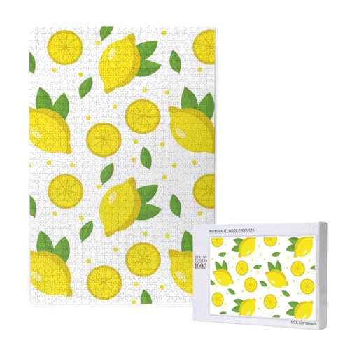 Zitrone Frucht Grün Gelb,1000 Teile Holzpuzzle Familienspiel Puzzle für Erwachsene und Jugendliche Zitrone Frucht Grün Gelb,1000 Teile Holzpuzzle Familienspiel Puzzle für Erwachsene und Jugendliche von YWSOTRE