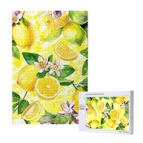 Zitronenblüte,1000 Teile Holzpuzzle Familienspiel Puzzle für Erwachsene und Jugendliche Zitronenblüte,1000 Teile Holzpuzzle Familienspiel Puzzle für Erwachsene und Jugendliche von YWSOTRE